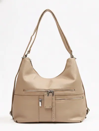 Сумка-шоппер с декоративными пуллерами в ассортименте